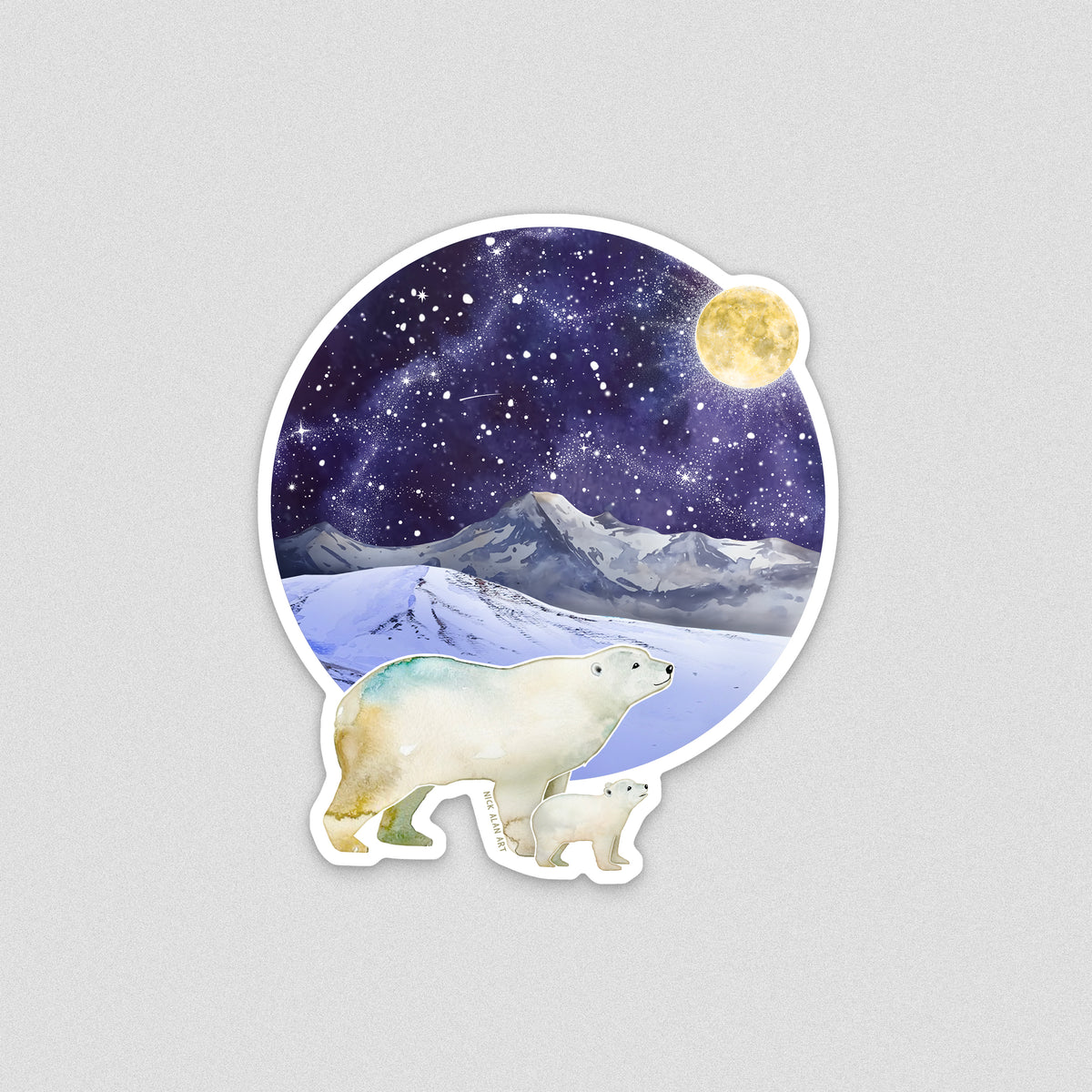 Sticker polar bear