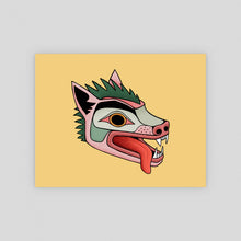 Load image into Gallery viewer, Crazy Wolf Print