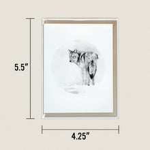 Load image into Gallery viewer, Gray Wolf Card