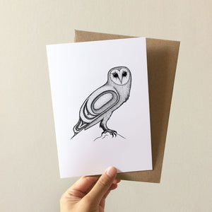 Barn Owl Card