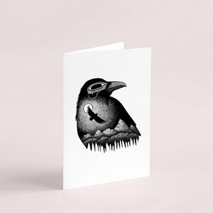 Moonlight Raven Card