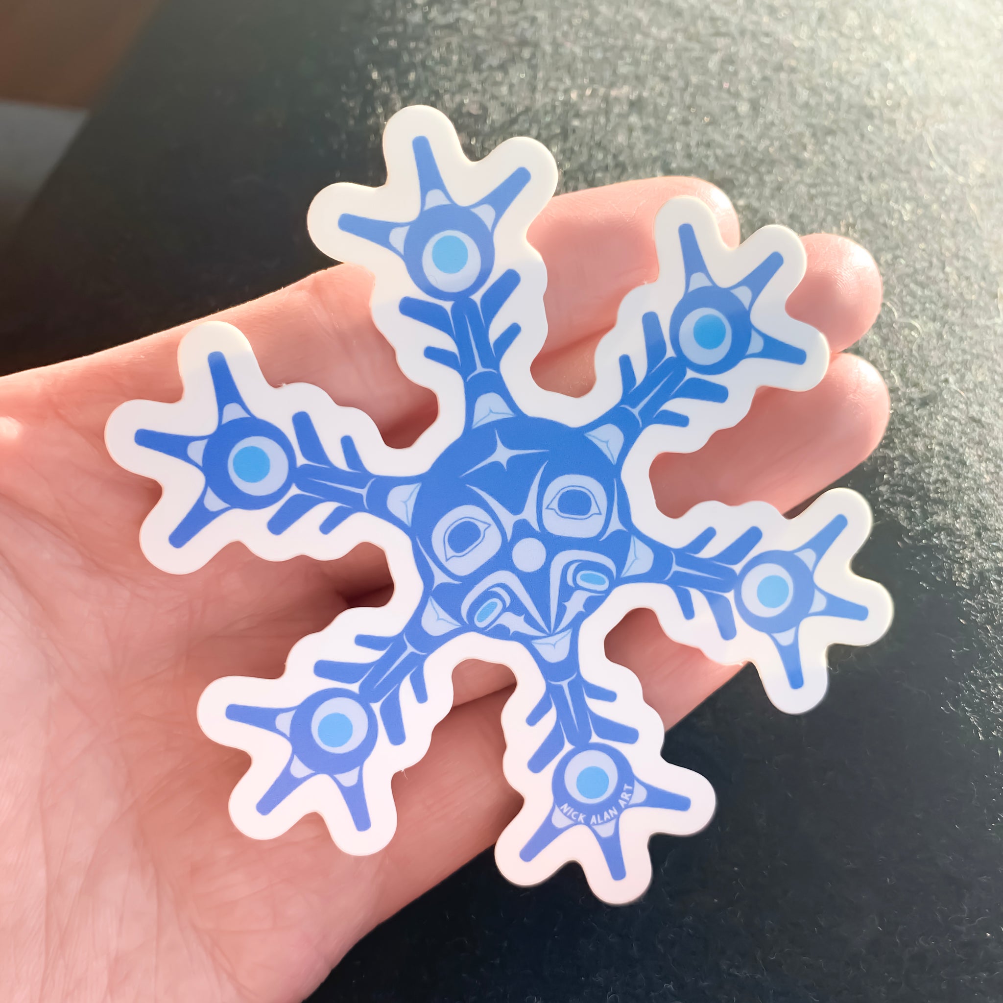 Snowflake Sitcker Snowflake Sticker – Nick Alan Art