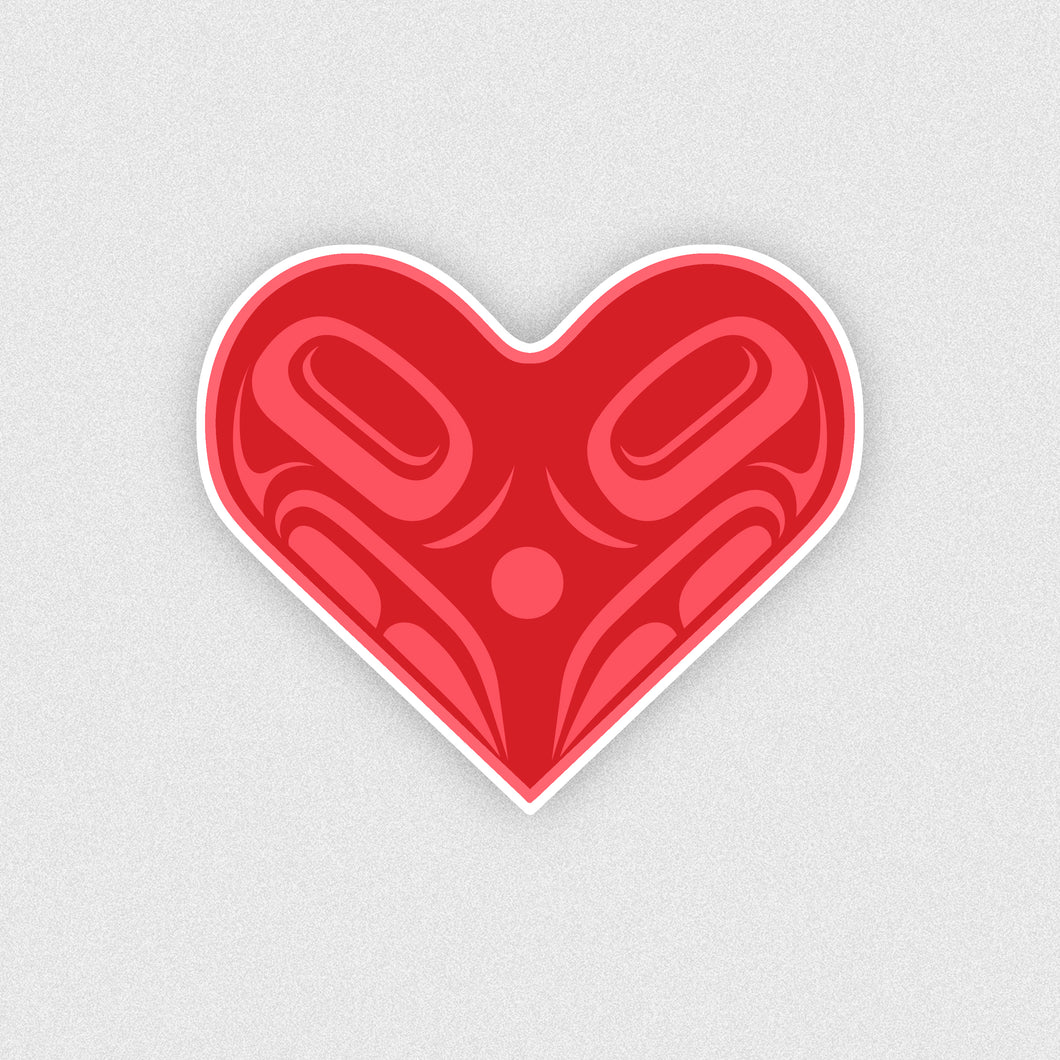 Raven Heart Sticker