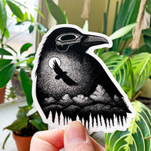 Load image into Gallery viewer, Moonlight Raven Sticker